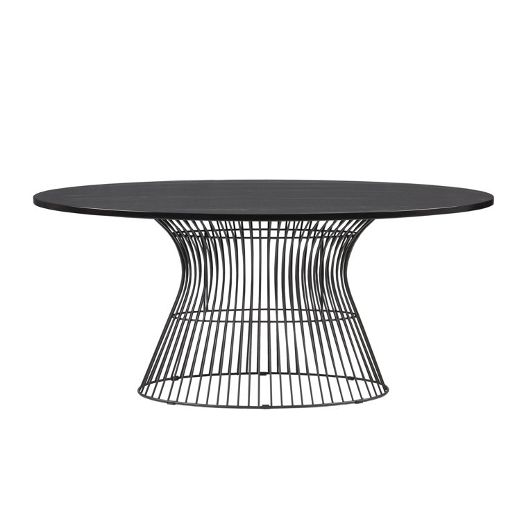 Willa Arlo Interiors Taplin Oval Metal Base Dining Table & Reviews